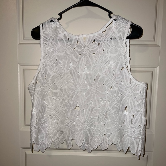 White Floral Handmade Shirt - Picture 2 of 3